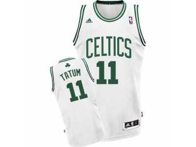 Men's Adidas Boston Celtics #11 Jayson Tatum Swingman White Home NBA Jersey