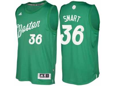Men's Boston Celtics #36 Marcus Smart Green 2016 Christmas Day NBA Swingman Jersey