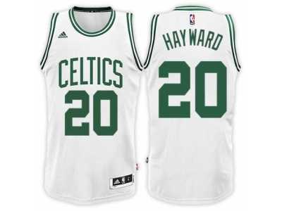 Men's Gordon Hayward Boston Celtics #20 Home White New Swingman Jersey