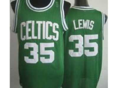 NBA Boston Celtics #35 Reggie Lewis Green(Revolution 30)