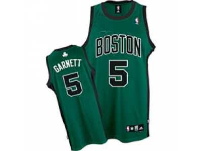nba Boston Celtics #5 K Garnett green[black number]