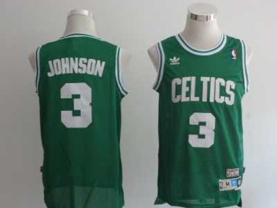 nba boston celtics #3 johnson green(fans edition)