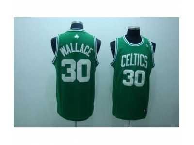 nba boston celtics #30 wallace regular green