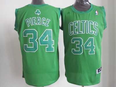 nba boston celtics #34 pierce green(Revolution 30 Swingman Silver Number Christmas Style)