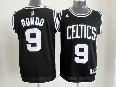 nba boston celtics #9 rondo black-white