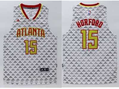 Men Atlanta Hawks #15 Al Horford White Swingman Stitched NBA Jersey