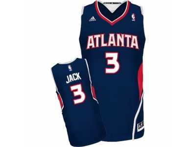 Men's Adidas Atlanta Hawks #3 Jarrett Jack Swingman Navy Blue Road NBA Jersey