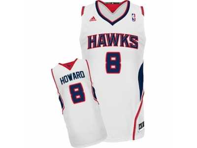 Men's Adidas Atlanta Hawks #8 Dwight Howard Swingman White Home NBA Jersey