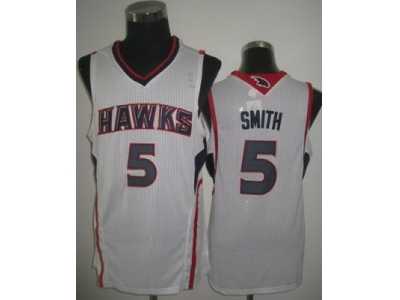 NBA Atlanta Hawks #5 Josh Smith white Jerseys(Revolution 30)