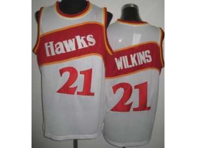 nba Atlanta Hawks #21 Dominique Wilkins white[revolution 30]