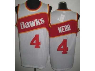 nba Atlanta Hawks #4 Spud Webb White(Revolution 30)
