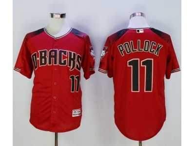 Arizona Diamondbacks #11 A. J. Pollock Red Brick New Cool Base Stitched Baseball Jersey
