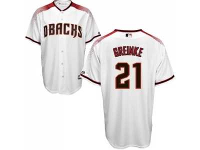 Arizona Diamondbacks #21 Zack Greinke White Brick New Cool Base Stitched Baseball Jersey