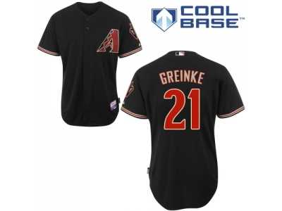 MLB Arizona Diamondbacks #21 Black Zack Greinke Mens Jersey