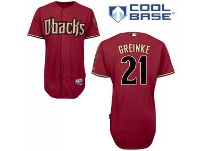 MLB Arizona Diamondbacks #21 Red Zack Greinke Mens Jersey