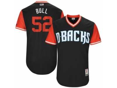 Men's 2017 Little League World Series Diamondbacks Zack Godley #52 Bull Black Jersey