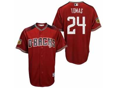 Men's Arizona Diamondbacks #24 Yasmany Tomas 2017 Spring Training Cool Base Stitched MLB Jersey