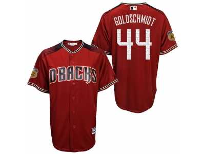 Men's Arizona Diamondbacks #44 Paul Goldschmidt 2017 Spring Training Cool Base Stitched MLB Jersey
