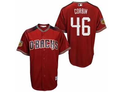 Men's Arizona Diamondbacks #46 Patrick Corbin 2017 Spring Training Cool Base Stitched MLB Jersey
