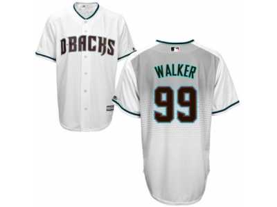Men's Majestic Arizona Diamondbacks #99 Taijuan Walker Replica White Capri Cool Base MLB Jersey