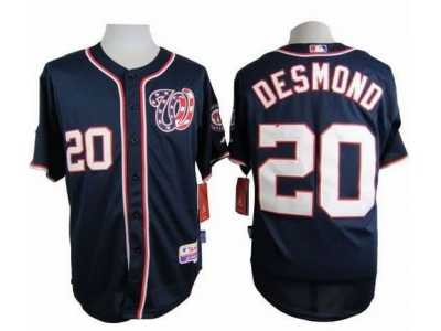 MLB Washington Nationals #20 Ian Desmond Navy Blue Cool Base jerseys