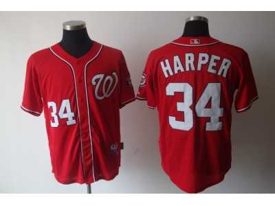 MLB Washington Nationals #34 Harper red[cool base]