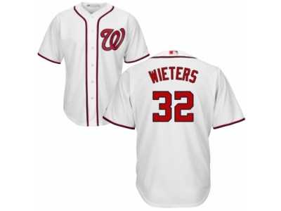 Men's Majestic Washington Nationals #32 Matt Wieters Replica White Home Cool Base MLB Jersey
