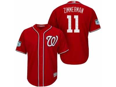 Men's Washington Nationals #11 Ryan Zimmerman 2017 Spring Training Cool Base Stitched MLB Jersey
