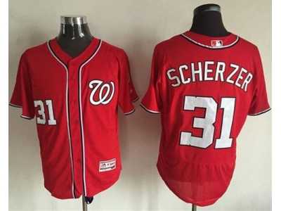 Washington Nationals #31 Max Scherzer Red Flexbase Authentic Collection Stitched MLB Jersey
