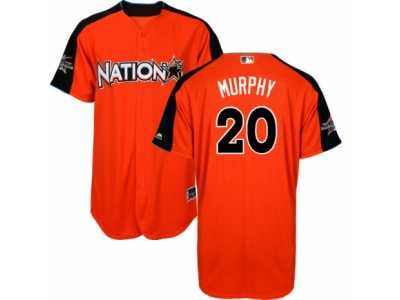 Youth Majestic Washington Nationals #20 Daniel Murphy Replica Orange National League 2017 MLB All-Star MLB Jersey