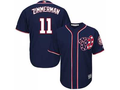 Youth Washington Nationals #11 Ryan Zimmerman Navy Blue Cool Base Stitched MLB Jersey