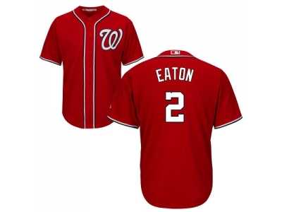 Youth Washington Nationals #2 Adam Eaton Red Cool Base Stitched MLB Jersey