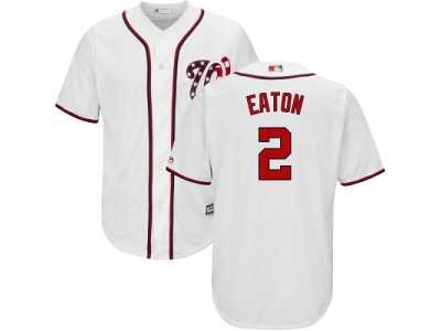 Youth Washington Nationals #2 Adam Eaton White Cool Base Stitched MLB Jersey