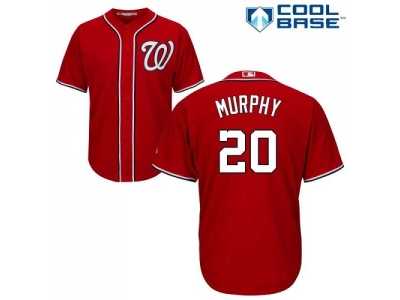 Youth Washington Nationals #20 Daniel Murphy Red Cool Base Stitched MLB Jersey