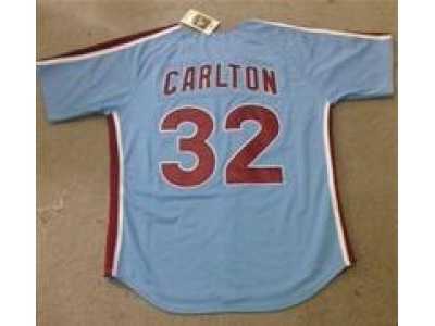 MLB Montreal Expos #32 CARLTON blue jerseys