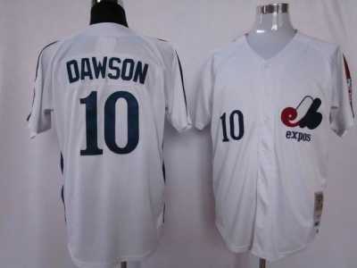 mlb Montreal Expos #10 Andre Dawson m&n white
