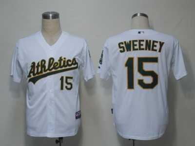 MLB Oakland Athletics #15 Sweeney White[Cool Base]