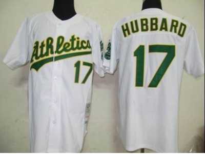 MLB Oakland Athletics #17 Hubbard m&n White