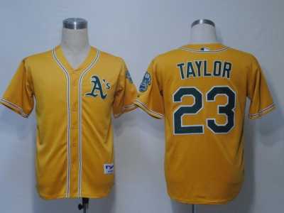 MLB Oakland Athletics #23 Taylor Yellow