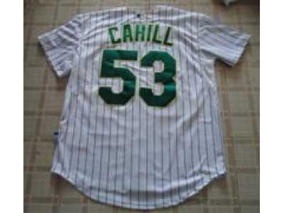 MLB jerseys Oakland Athletics #53 CAHILL jerseys white strip