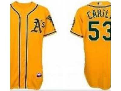 MLB jerseys Oakland Athletics #53 CAHILL jerseys yellow