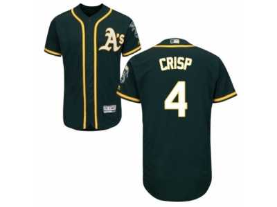 Men's Majestic Oakland Athletics #4 Coco Crisp Green Flexbase Authentic Collection MLB Jersey