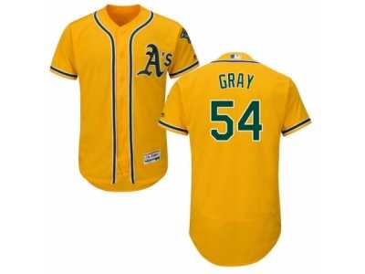 Men's Majestic Oakland Athletics #54 Sonny Gray Gold Flexbase Authentic Collection MLB Jersey