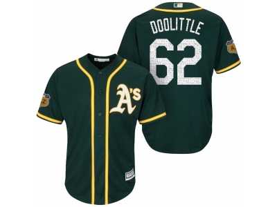 Men's Oakland Athletics #62 Sean Doolittle 2017 Spring Training Cool Base Stitched MLB Jersey