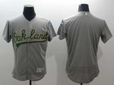 Oakland Athletics Blank Grey Flexbase Authentic Collection Stitched Baseball Jersey