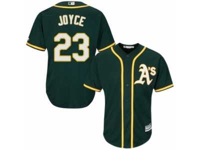 Youth Majestic Oakland Athletics #23 Matt Joyce Replica Green Alternate 1 Cool Base MLB Jersey