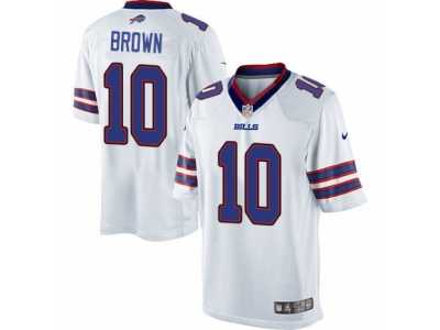 Men's Nike Buffalo Bills #10 Philly Brown Limited White NFL Jersey