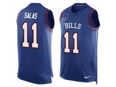 Men's Nike Buffalo Bills #11 Greg Salas Limited Royal Blue Player Name & Number Tank Top NFL Jersey
