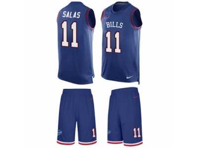 Men's Nike Buffalo Bills #11 Greg Salas Limited Royal Blue Tank Top Suit NFL Jersey