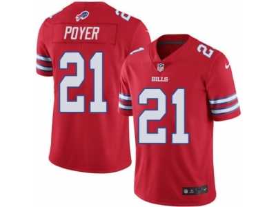 Men's Nike Buffalo Bills #21 Jordan Poyer Limited Red Rush NFL Jersey